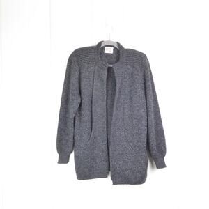 Simply Natural Cardigan Womens One Size Alpaca Blend Open Front Cozy Minimalist